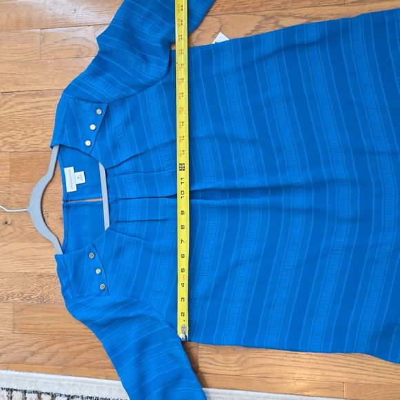 LIZ CLAIBORNE WOMEN'S BEAUTIFUL BLUE LONG SLEEVE TOP SIZE MEDIUM - Picture 10 of 16